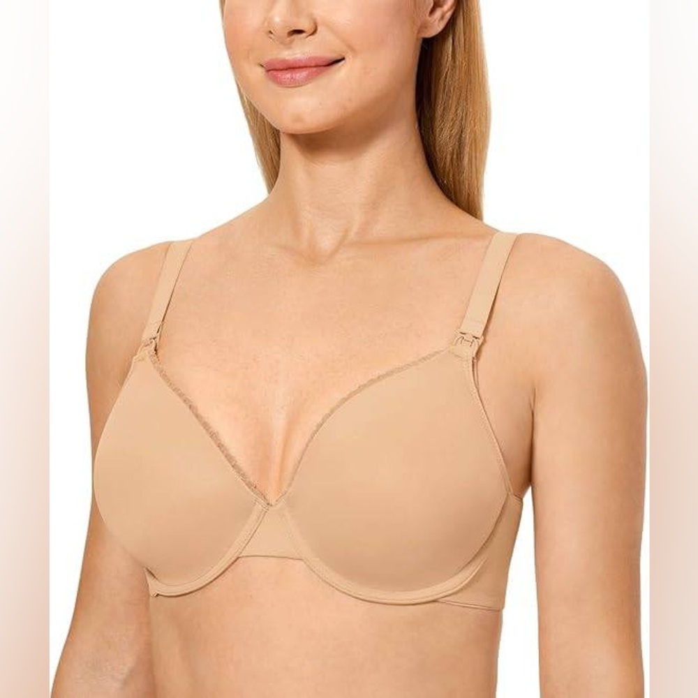 Gratlin - Underwire - Lightly Padded Nursing Bra 36D, Taupe Tan